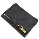 ルイヴィトン LOUIS VUITTON ポシェット クレ M60633 ノワール モノグラムアンプラント コインケース ゴールド金具 カード入れ 小銭入れ イニシャル刻印あり 黒