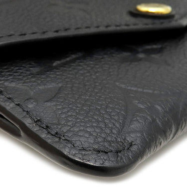 ルイヴィトン LOUIS VUITTON ポシェット クレ M60633 ノワール モノグラムアンプラント コインケース ゴールド金具 カード入れ 小銭入れ イニシャル刻印あり 黒