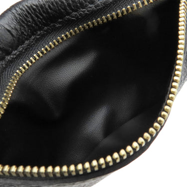 ルイヴィトン LOUIS VUITTON ポシェット クレ M60633 ノワール モノグラムアンプラント コインケース ゴールド金具 カード入れ 小銭入れ イニシャル刻印あり 黒