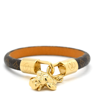 ルイヴィトン LOUIS VUITTON ブラスレ ヴィヴィエンヌ M6773 メタル モノグラムキャンバス ブレスレット 新品同様 茶 モノグラム ブラウン