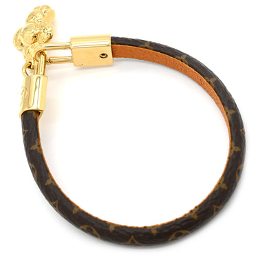 ルイヴィトン LOUIS VUITTON ブラスレ ヴィヴィエンヌ M6773 メタル モノグラムキャンバス ブレスレット 新品同様 茶 モノグラム ブラウン