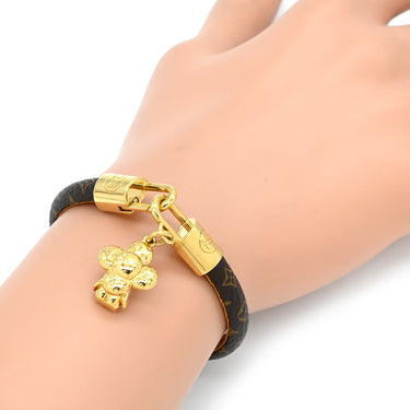 ルイヴィトン LOUIS VUITTON ブラスレ ヴィヴィエンヌ M6773 メタル モノグラムキャンバス ブレスレット 新品同様 茶 モノグラム ブラウン