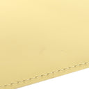 ルイヴィトン LOUIS VUITTON ポルトモネ エラスティック M6346A ヴァニラ エピレザー 三つ折り財布 クリームイエロー