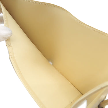 ルイヴィトン LOUIS VUITTON ポルトモネ エラスティック M6346A ヴァニラ エピレザー 三つ折り財布 クリームイエロー