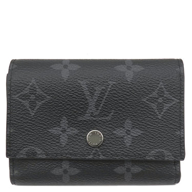 ルイヴィトン LOUIS VUITTON ヴィクター ウォレット M12598 モノグラムエクリプス レザー モノグラムエクリプス 三つ折り財布 シルバー金具 黒 コンパクトウォレット