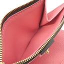ルイヴィトン LOUIS VUITTON ポルトフォイユ リサ M25692 ウジェニーピンク モノグラムキャンバス 二つ折り財布 ゴールド金具 茶 ピンク コンパクト