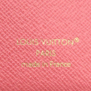 ルイヴィトン LOUIS VUITTON ポルトフォイユ リサ M25692 ウジェニーピンク モノグラムキャンバス 二つ折り財布 ゴールド金具 茶 ピンク コンパクト