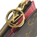 ルイヴィトン LOUIS VUITTON ポルトフォイユ リサ M25692 ウジェニーピンク モノグラムキャンバス 二つ折り財布 ゴールド金具 茶 ピンク コンパクト