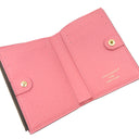 ルイヴィトン LOUIS VUITTON ポルトフォイユ リサ M25692 ウジェニーピンク モノグラムキャンバス 二つ折り財布 ゴールド金具 茶 ピンク コンパクト