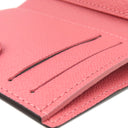 ルイヴィトン LOUIS VUITTON ポルトフォイユ リサ M25692 ウジェニーピンク モノグラムキャンバス 二つ折り財布 ゴールド金具 茶 ピンク コンパクト