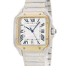 腕時計 カルティエ Cartier サントス ドゥ カルティエ LM W2SA0009 自動巻き メンズ K18YG×SS コンビ デイト ローマン ラージモデル