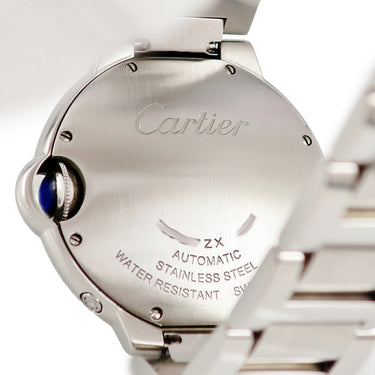 腕時計 カルティエ Cartier バロンブルー ドゥ カルティエ ムーンフェイズ WSBB0021 自動巻き メンズ ギョウシェ 青針 シルバー