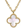 ヴァンクリーフアーペル Van Cleef & Arpels スウィート アルハンブラ ペンダント VCARF69100 パールホワイトXイエローゴールド K18YG マザーオブパール ネックレス 白 Au750 18K シェル