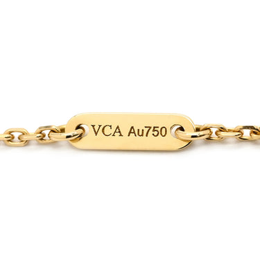 ヴァンクリーフアーペル Van Cleef & Arpels スウィート アルハンブラ ペンダント VCARF69100 パールホワイトXイエローゴールド K18YG マザーオブパール ネックレス 白 Au750 18K シェル