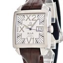 腕時計 オメガ OMEGA デ ヴィル コーアクシャル X2 ビッグデイト 7813.30.39 自動巻き メンズ ホワイト スクエア