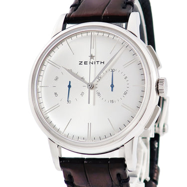 腕時計 ゼニス ZENITH エリート クロノグラフ クラシック 03.2270.4069/01.C493 自動巻き メンズ シルバー スモセコ エルプリメロ