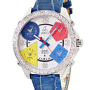 腕時計 ジェイコブ JACOB&CO ファイブタイムゾーン JC-1D クオーツ メンズ 純正ダイヤ ギョウシェ シルバー GMT デイト