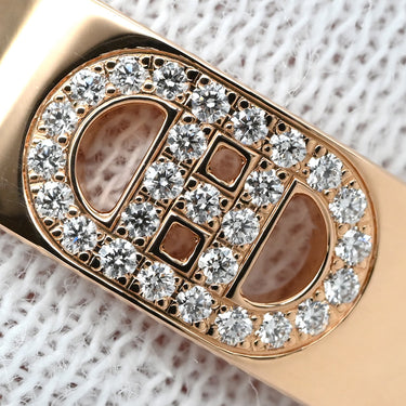 エルメス HERMES H ダンクル PM H115601B ローズゴールド K18PG ダイヤモンド #55(JP15) リング 指輪 ピンクゴールド Au750 18K 18金 ダイヤモンド 27石 14.5号