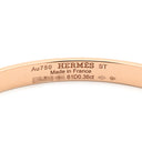 エルメス HERMES ケリーPM バングル H214465B 00ST ローズゴールド K18PG ダイヤモンド ST ブレスレット ピンクゴールド Au750 18K 18金 ダイヤ 61P 61石 61粒 パヴェ