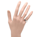 カルティエ Cartier ラブリング ハーフダイヤ B4032547 ホワイトゴールド K18WG ダイヤモンド #47 リング 指輪 LOVE Ring 750 18K 3P クラシックモデル 7号