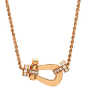 フレッド FRED フォース10 MM ダイヤモンド 7B0237-000 ピンクゴールド K18PG ダイヤモンド ネックレス 16石 16粒 AU750 18K ミディアムモデル