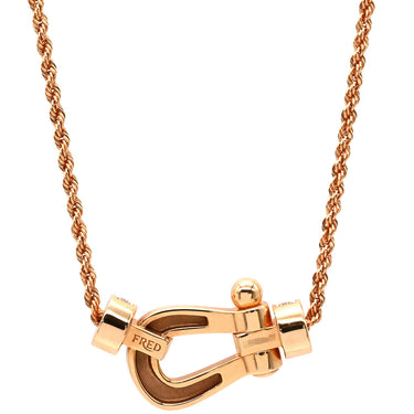 フレッド FRED フォース10 MM ダイヤモンド 7B0237-000 ピンクゴールド K18PG ダイヤモンド ネックレス 16石 16粒 AU750 18K ミディアムモデル