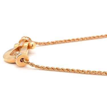 フレッド FRED フォース10 MM ダイヤモンド 7B0237-000 ピンクゴールド K18PG ダイヤモンド ネックレス 16石 16粒 AU750 18K ミディアムモデル