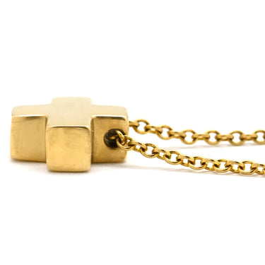 ティファニー Tiffany & Co ローマンクロス ペンダント イエローゴールド K18YG ネックレス 十字架 CROSS 750YG 18金