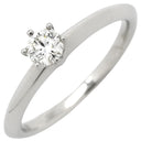 ティファニー Tiffany & Co ソリティア プラチナシルバー Pt950 ダイヤモンド リング 指輪 T&Co. プラチナム 1P 1石 1粒 ダイヤ 6本立爪 エンゲージ ブライダル 0.25ct 11号