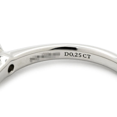 ティファニー Tiffany & Co ソリティア プラチナシルバー Pt950 ダイヤモンド リング 指輪 T&Co. プラチナム 1P 1石 1粒 ダイヤ 6本立爪 エンゲージ ブライダル 0.25ct 11号