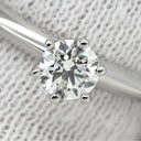 ティファニー Tiffany & Co ソリティア プラチナシルバー Pt950 ダイヤモンド リング 指輪 T&Co. プラチナム 1P 1石 1粒 ダイヤ 6本立爪 エンゲージ ブライダル 0.25ct 11号