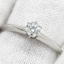 ティファニー Tiffany & Co ソリティア ダイヤリング プラチナシルバー Pt ダイヤモンド リング 指輪 T&Co. 1P 1石 1粒 立爪 PLAT プラチナ 11号