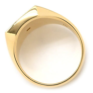 ノンブランド NON BRAND 印台 ダイヤ 0.31ct リング イエローゴールド K18YG ダイヤモンド リング 指輪 スクエア 1Pダイヤ ブリリアントカット 750 18K YG 20.5号