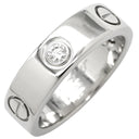 カルティエ Cartier ラブリング ハーフダイヤ B4032500 ホワイトゴールド K18WG ダイヤモンド #52(JP12) リング 指輪 LOVE Ring 750WG 3P ダイヤモンド 12号