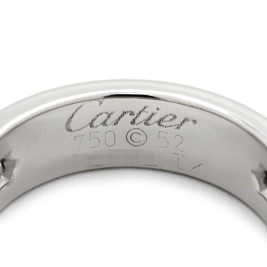 カルティエ Cartier ラブリング ハーフダイヤ B4032500 ホワイトゴールド K18WG ダイヤモンド #52(JP12) リング 指輪 LOVE Ring 750WG 3P ダイヤモンド 12号