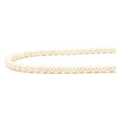 ノンブランド NON BRAND パール 6.0mm-6.5mm パールホワイト×シルバー シルバー パール ネックレス 真珠 あこやパール 一連 アコヤ真珠 43.5cm ラウンドシェイプ