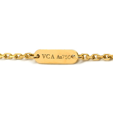 ヴァンクリーフアーペル Van Cleef & Arpels VCARA45800 ブラック×イエローゴールド K18YG オニキス ネックレス 黒 Au750 18K オニキス