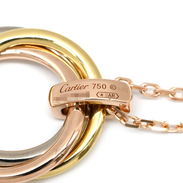 カルティエ Cartier トリニティ ペンダント ダイヤ イエローゴールドXピンクゴールドXホワイトゴールド K18PG K18YG K18WG ダイヤモンド ネックレス 3カラー 18金 750 3連 5Pダイヤモンド