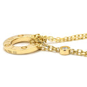 カルティエ Cartier B7219500 イエローゴールド K18YG ダイヤモンド ネックレス 2石 2粒 Au750 18K 18金 W ダブルチェーン