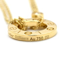 カルティエ Cartier B7219500 イエローゴールド K18YG ダイヤモンド ネックレス 2石 2粒 Au750 18K 18金 W ダブルチェーン