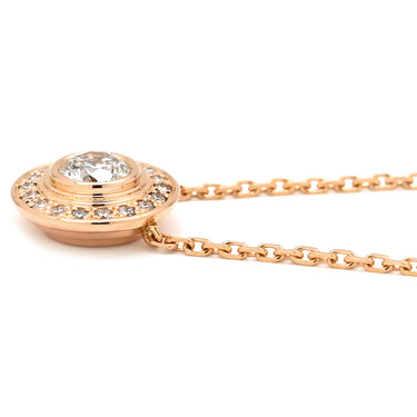 カルティエ Cartier ダムール ピンクゴールド K18PG ダイヤモンド ネックレス ダイヤモンド 18K 750 PG RG パヴェダイヤ
