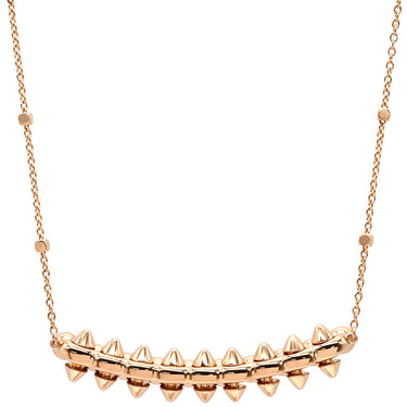 カルティエ Cartier クラッシュ ドゥ カルティエ ダイヤモンド N7424312 ピンクゴールド K18PG ネックレス 18K 750PG 10石 10粒