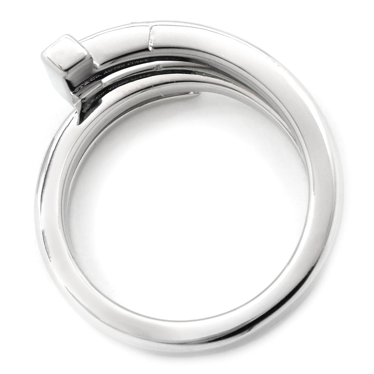 ティファニー Tiffany & Co Tスクエア ラップ ホワイトゴールド リング