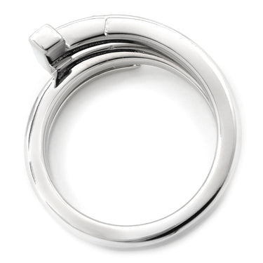 ティファニー Tiffany & Co Tスクエア ラップ ホワイトゴールド K18WG ダイヤモンド リング 指輪 ホワイトゴールド AU750 18K 7石 7P ダイヤモンド 11号