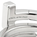 ティファニー Tiffany & Co Tスクエア ラップ ホワイトゴールド K18WG ダイヤモンド リング 指輪 ホワイトゴールド AU750 18K 7石 7P ダイヤモンド 11号