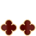 ヴァンクリーフアーペル Van Cleef & Arpels VCARN6BO00 レッド×ローズゴールド K18PG カーネリアン ピアス Au750 18K 18金 カーネリアン