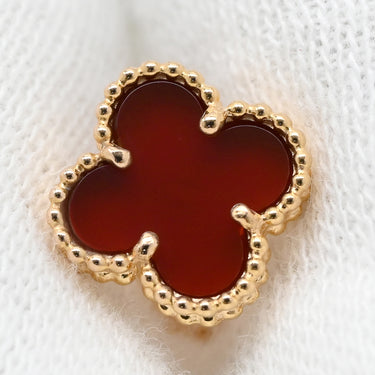 ヴァンクリーフアーペル Van Cleef & Arpels VCARN6BO00 レッド×ローズゴールド K18PG カーネリアン ピアス Au750 18K 18金 カーネリアン