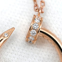 カルティエ Cartier ジュストアンクル ダイヤ B7224888 ピンクゴールド K18PG ダイヤモンド ネックレス 750PG K18 18金