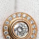 カルティエ Cartier ダムール ダイヤ N8503900 ピンクゴールド K18PG ダイヤモンド ピアス ブリリアントカット パヴェ ディアマンレジェ