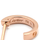 カルティエ Cartier ラブ LOVE フープピアス SM B8029000 ピンクゴールド K18PG ピアス ミニラブ 750 18K PG RG